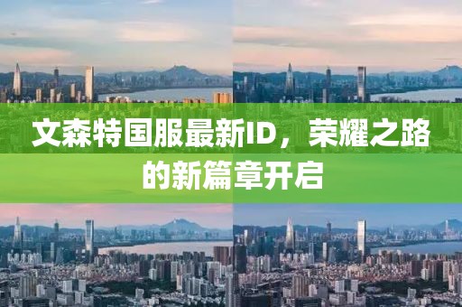 文森特國服最新ID，榮耀之路的新篇章開啟