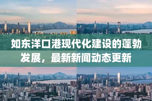 如東洋口港現(xiàn)代化建設的蓬勃發(fā)展，最新新聞動態(tài)更新