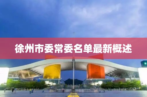 徐州市委常委名單最新概述
