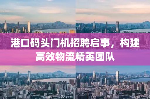 港口碼頭門機(jī)招聘啟事，構(gòu)建高效物流精英團(tuán)隊(duì)