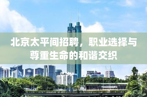 北京太平間招聘，職業(yè)選擇與尊重生命的和諧交織