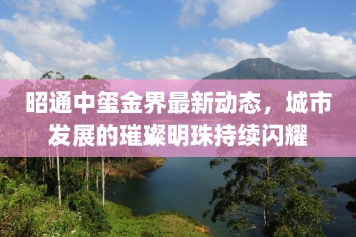 昭通中璽金界最新動態(tài)，城市發(fā)展的璀璨明珠持續(xù)閃耀