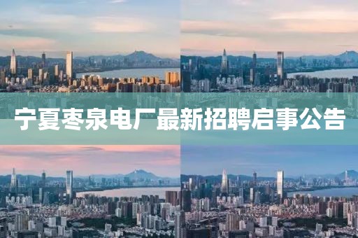 寧夏棗泉電廠最新招聘啟事公告