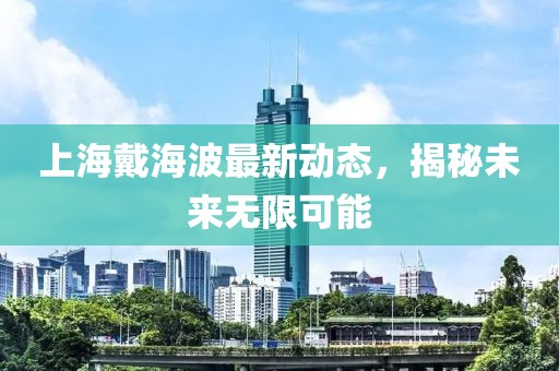 上海戴海波最新動態(tài)，揭秘未來無限可能