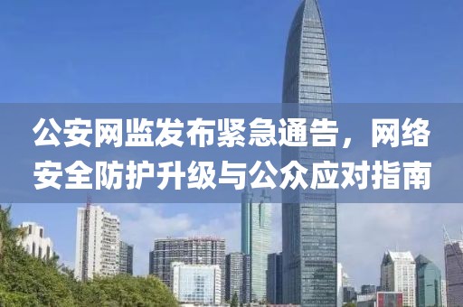 公安網(wǎng)監(jiān)發(fā)布緊急通告，網(wǎng)絡(luò)安全防護(hù)升級(jí)與公眾應(yīng)對(duì)指南