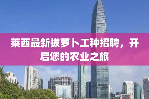 萊西最新拔蘿卜工種招聘，開啟您的農(nóng)業(yè)之旅