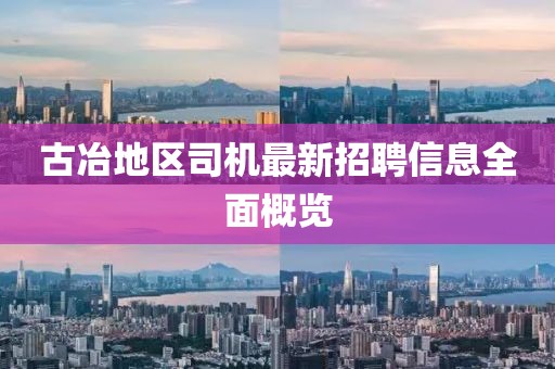 古冶地區(qū)司機(jī)最新招聘信息全面概覽