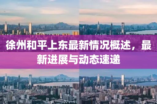 徐州和平上東最新情況概述，最新進(jìn)展與動態(tài)速遞