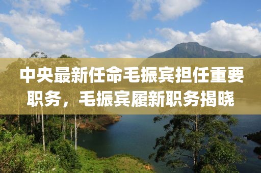 中央最新任命毛振賓擔任重要職務(wù)，毛振賓履新職務(wù)揭曉