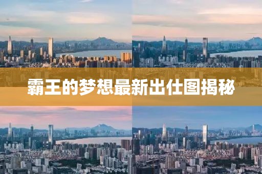 霸王的夢(mèng)想最新出仕圖揭秘