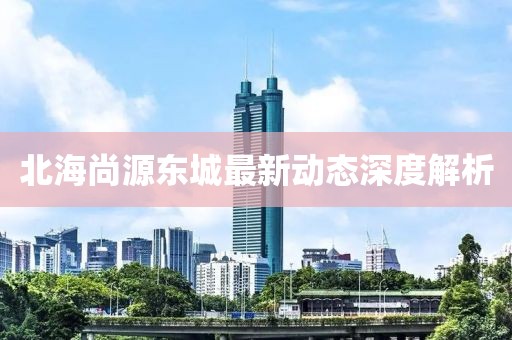 北海尚源東城最新動態(tài)深度解析