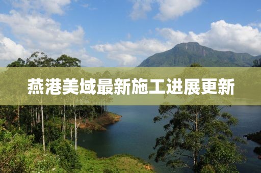 燕港美域最新施工進(jìn)展更新