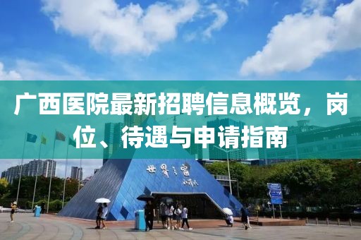 廣西醫(yī)院最新招聘信息概覽，崗位、待遇與申請指南