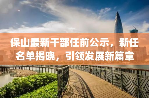 保山最新干部任前公示，新任名單揭曉，引領(lǐng)發(fā)展新篇章