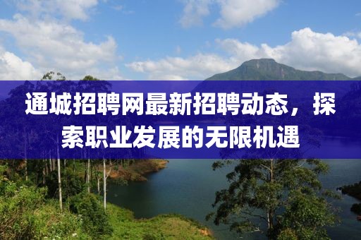 通城招聘網(wǎng)最新招聘動(dòng)態(tài)，探索職業(yè)發(fā)展的無(wú)限機(jī)遇
