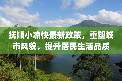 撫順小涼快最新政策，重塑城市風(fēng)貌，提升居民生活品質(zhì)