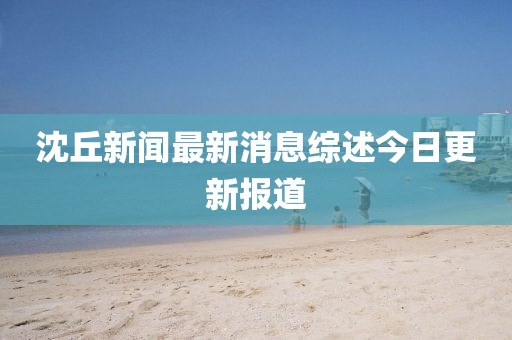沈丘新聞最新消息綜述今日更新報道