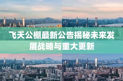 飛天公棚最新公告揭秘未來發(fā)展戰(zhàn)略與重大更新