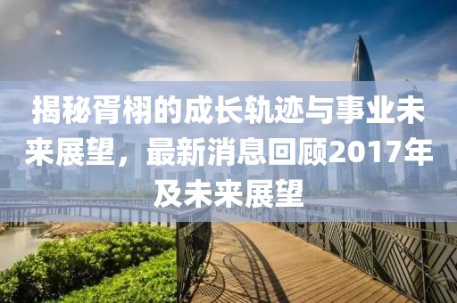 揭秘胥栩的成長軌跡與事業(yè)未來展望，最新消息回顧2017年及未來展望