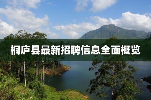 桐廬縣最新招聘信息全面概覽