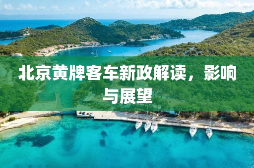 北京黃牌客車(chē)新政解讀，影響與展望