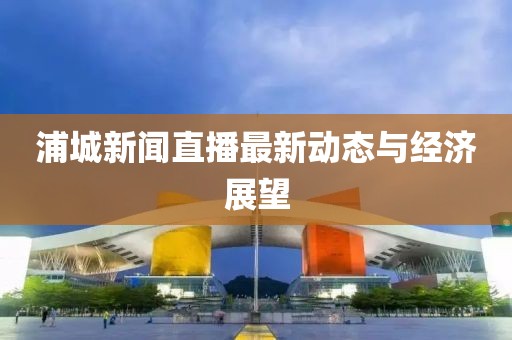 浦城新聞直播最新動(dòng)態(tài)與經(jīng)濟(jì)展望