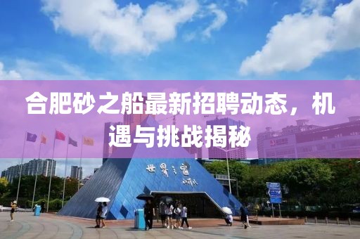 合肥砂之船最新招聘動態(tài)，機(jī)遇與挑戰(zhàn)揭秘