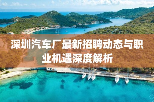 深圳汽車廠最新招聘動態(tài)與職業(yè)機遇深度解析