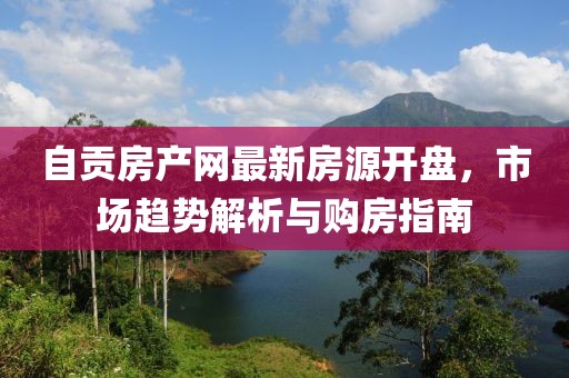 自貢房產(chǎn)網(wǎng)最新房源開盤，市場趨勢解析與購房指南