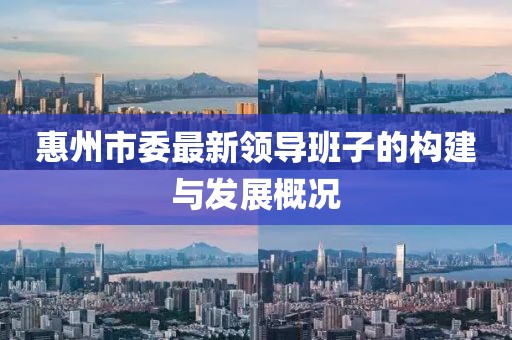 惠州市委最新領(lǐng)導(dǎo)班子的構(gòu)建與發(fā)展概況