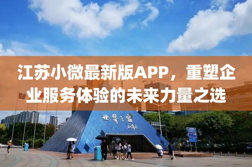 江蘇小微最新版APP，重塑企業(yè)服務(wù)體驗的未來力量之選