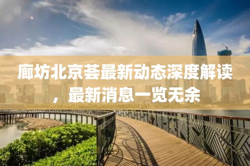 廊坊北京薈最新動態(tài)深度解讀，最新消息一覽無余