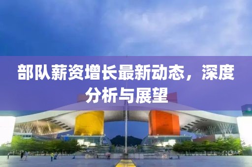 部隊薪資增長最新動態(tài)，深度分析與展望
