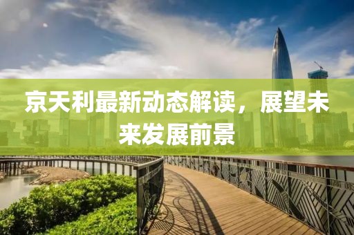 京天利最新動態(tài)解讀，展望未來發(fā)展前景
