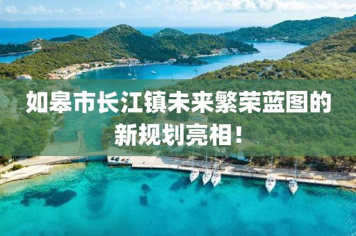 如皋市長(zhǎng)江鎮(zhèn)未來(lái)繁榮藍(lán)圖的新規(guī)劃亮相！