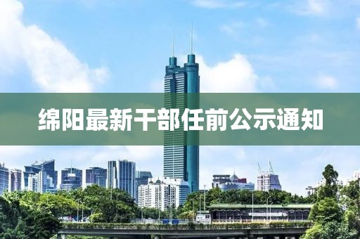 綿陽最新干部任前公示通知