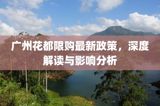 廣州花都限購最新政策，深度解讀與影響分析