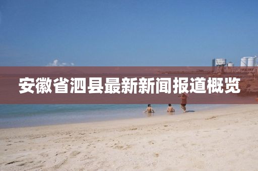 安徽省泗縣最新新聞報(bào)道概覽