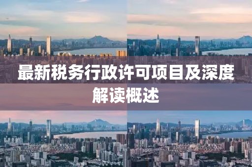 最新稅務(wù)行政許可項(xiàng)目及深度解讀概述