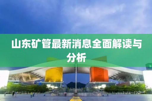 山東礦管最新消息全面解讀與分析