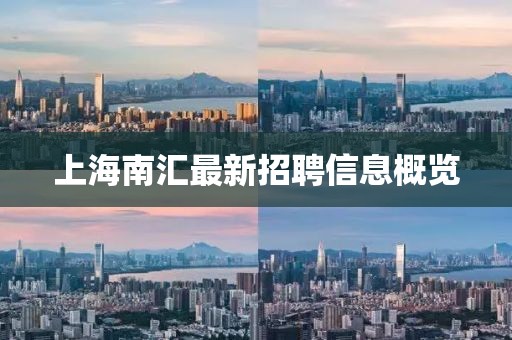 上海南匯最新招聘信息概覽