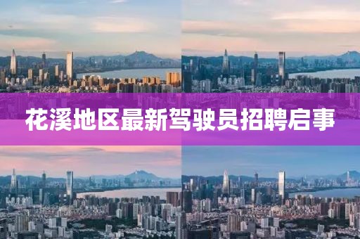 花溪地區(qū)最新駕駛員招聘啟事