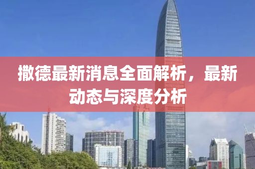 撒德最新消息全面解析，最新動(dòng)態(tài)與深度分析