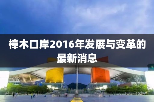 樟木口岸2016年發(fā)展與變革的最新消息
