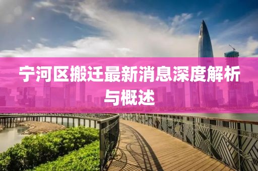 寧河區(qū)搬遷最新消息深度解析與概述