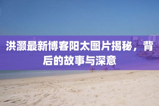 洪灝最新博客陽(yáng)太圖片揭秘，背后的故事與深意