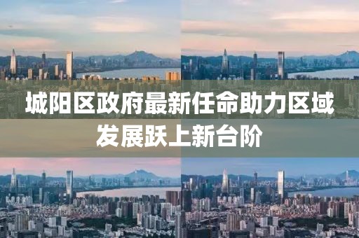 城陽區(qū)政府最新任命助力區(qū)域發(fā)展躍上新臺階