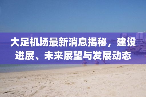 大足機(jī)場(chǎng)最新消息揭秘，建設(shè)進(jìn)展、未來展望與發(fā)展動(dòng)態(tài)