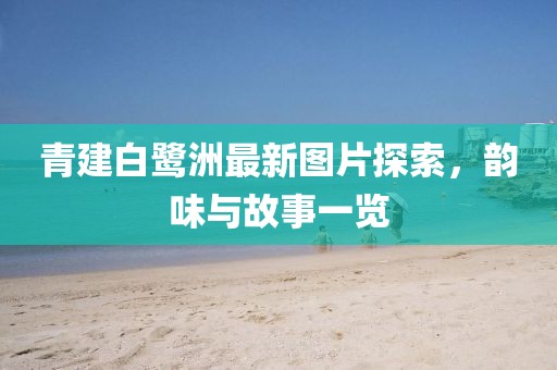青建白鷺洲最新圖片探索，韻味與故事一覽
