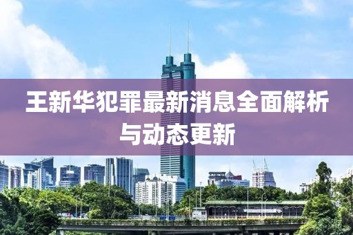 王新華犯罪最新消息全面解析與動(dòng)態(tài)更新